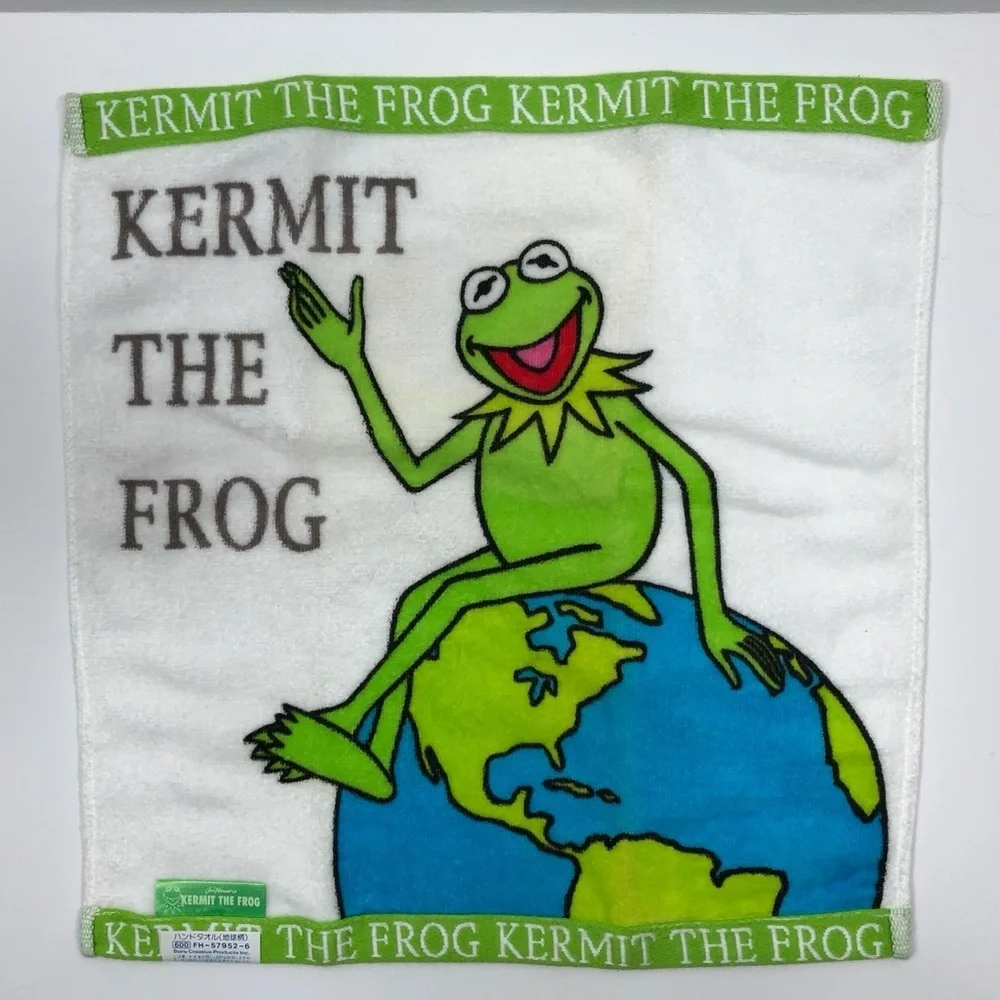 Kermit the Frog Hand Towel - Green and Blue